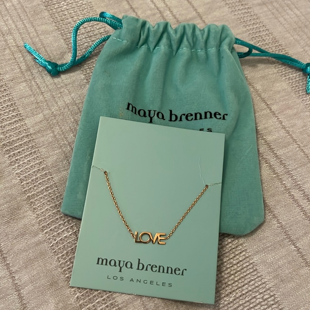 Maya Brenner Rose Gold Tone Love Bracelet